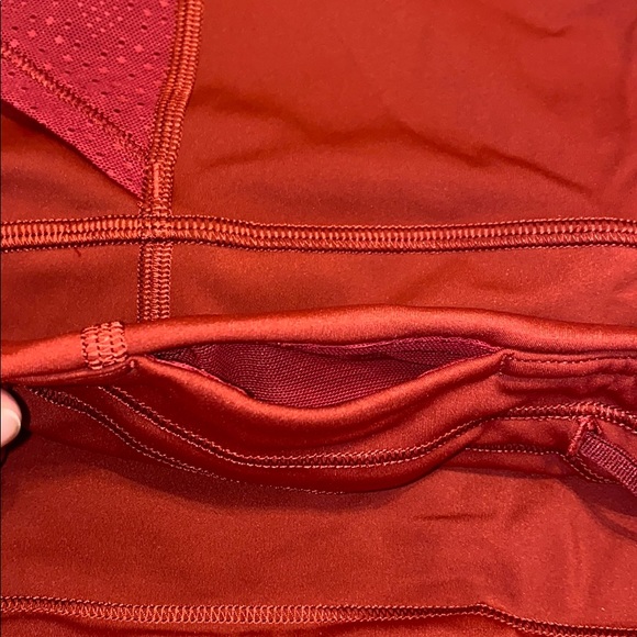 Lululemon Red Detailed Mesh Leggings - Picture 8 of 9